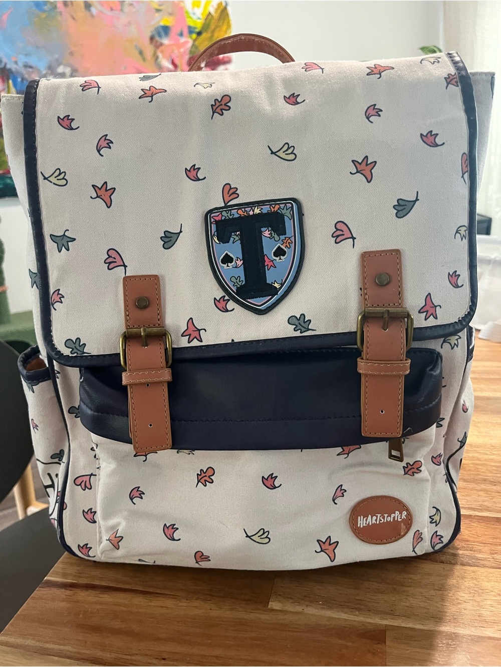 Hot Topic Heartstopper Truham Leaves Canvas Backpack